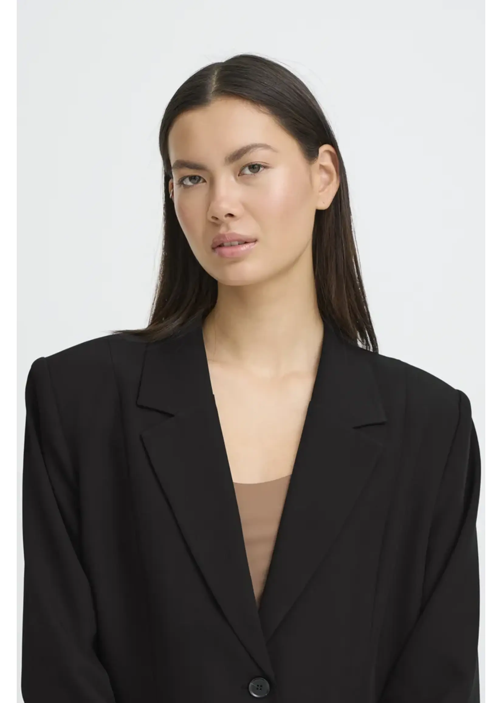 ICHI ICHI IHFava Long Blazer - Black