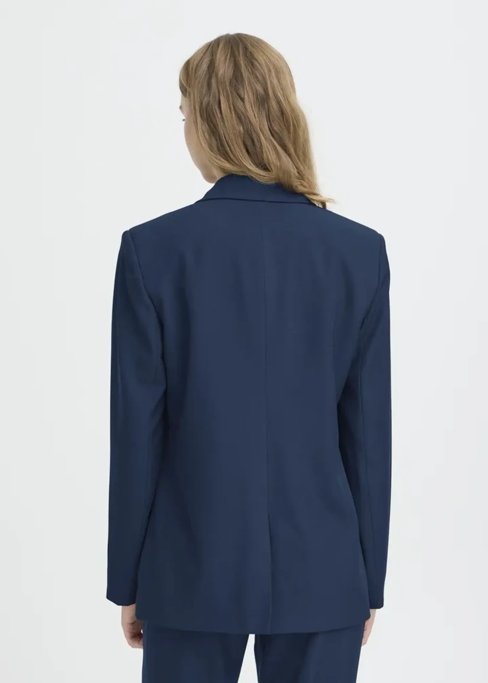 ICHI ICHI Blazer Long IHFava - Dark Navy