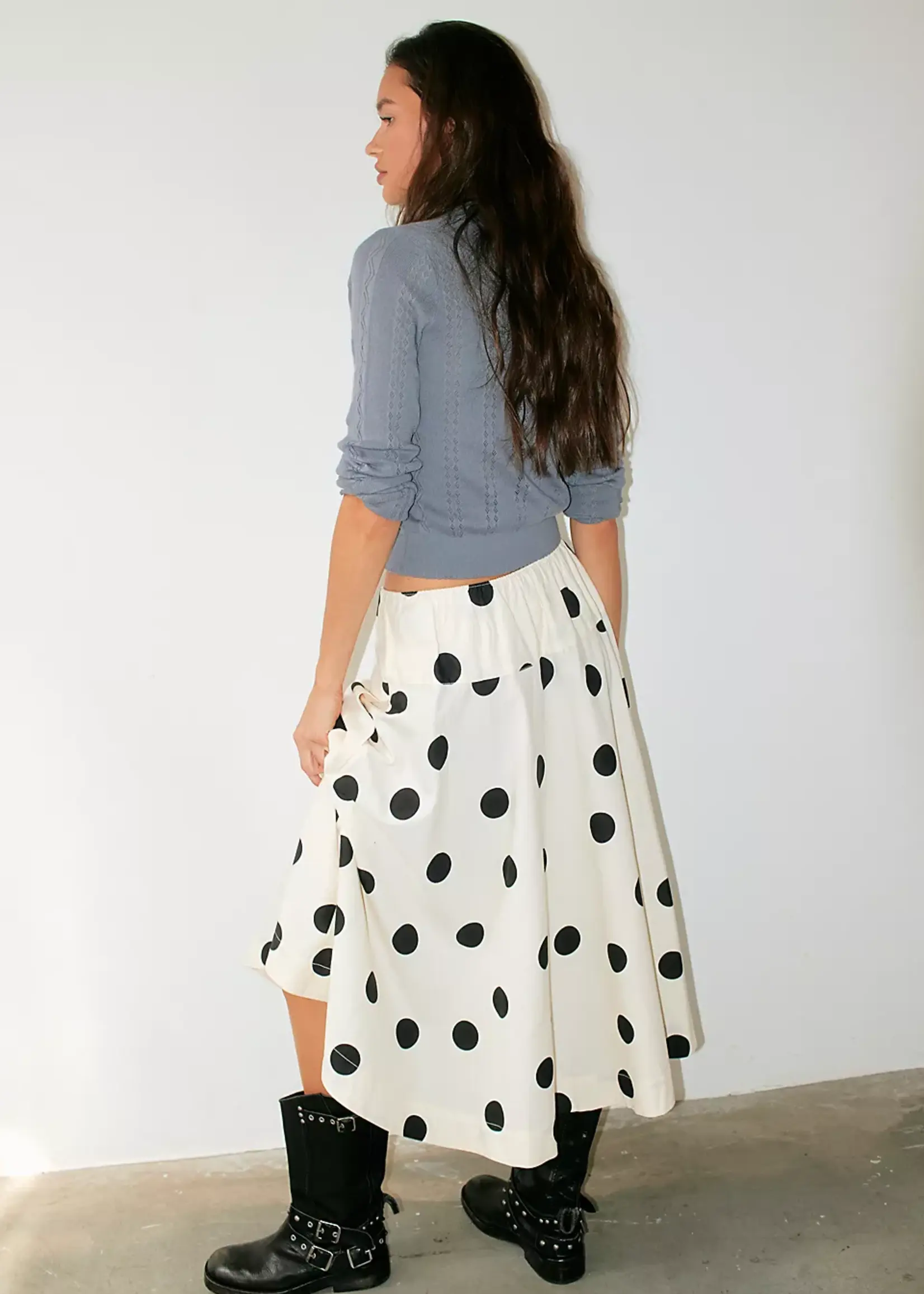 Free People Free People Jupe Betty À Taille Basse - Clean Ivory