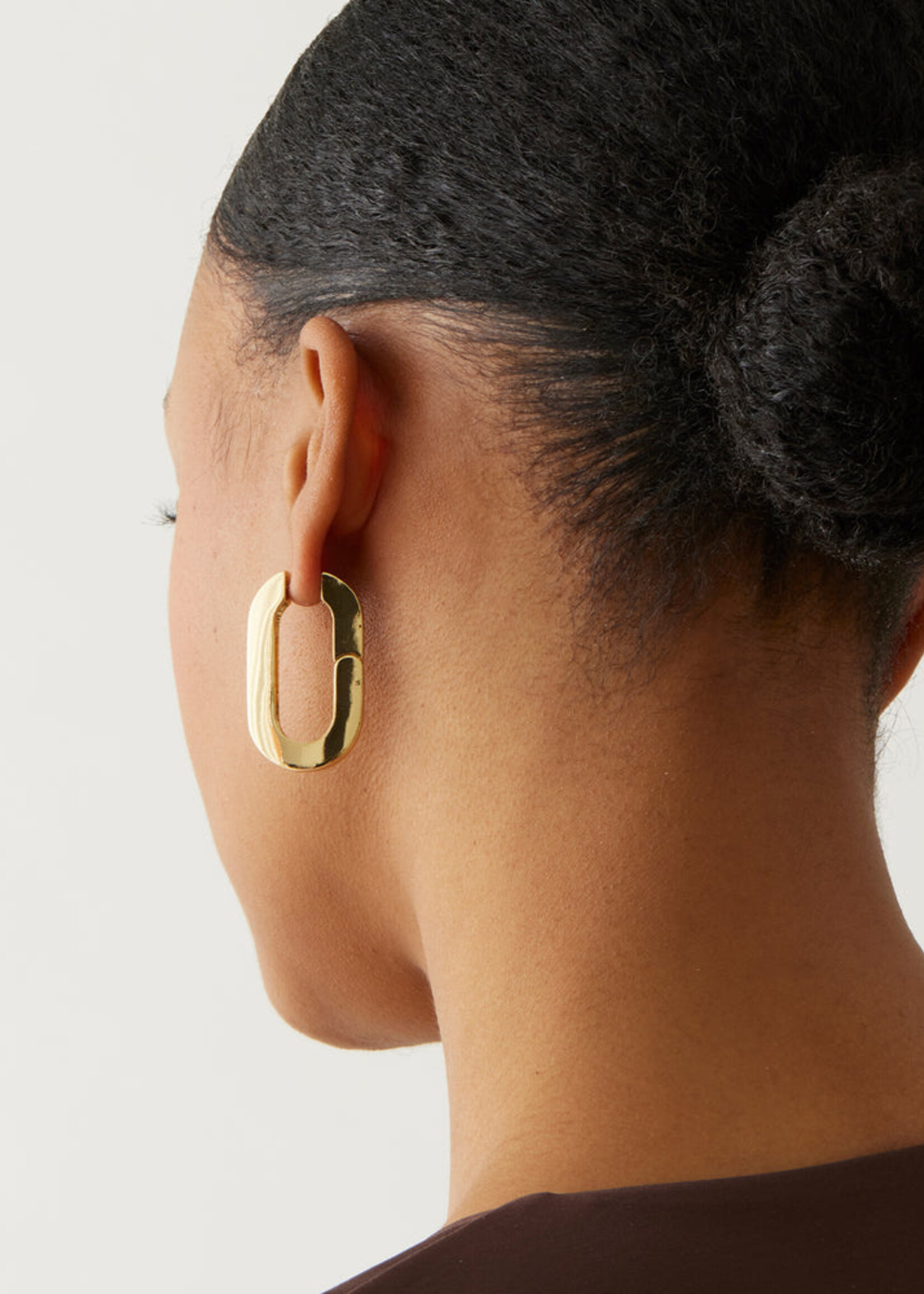Jenny Bird Mega U-Link Earrings - Gold
