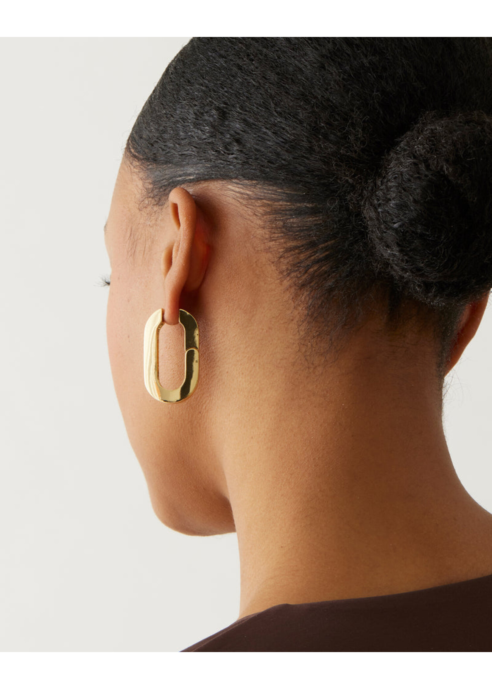 Jenny Bird Mega U-Link Earrings - Gold