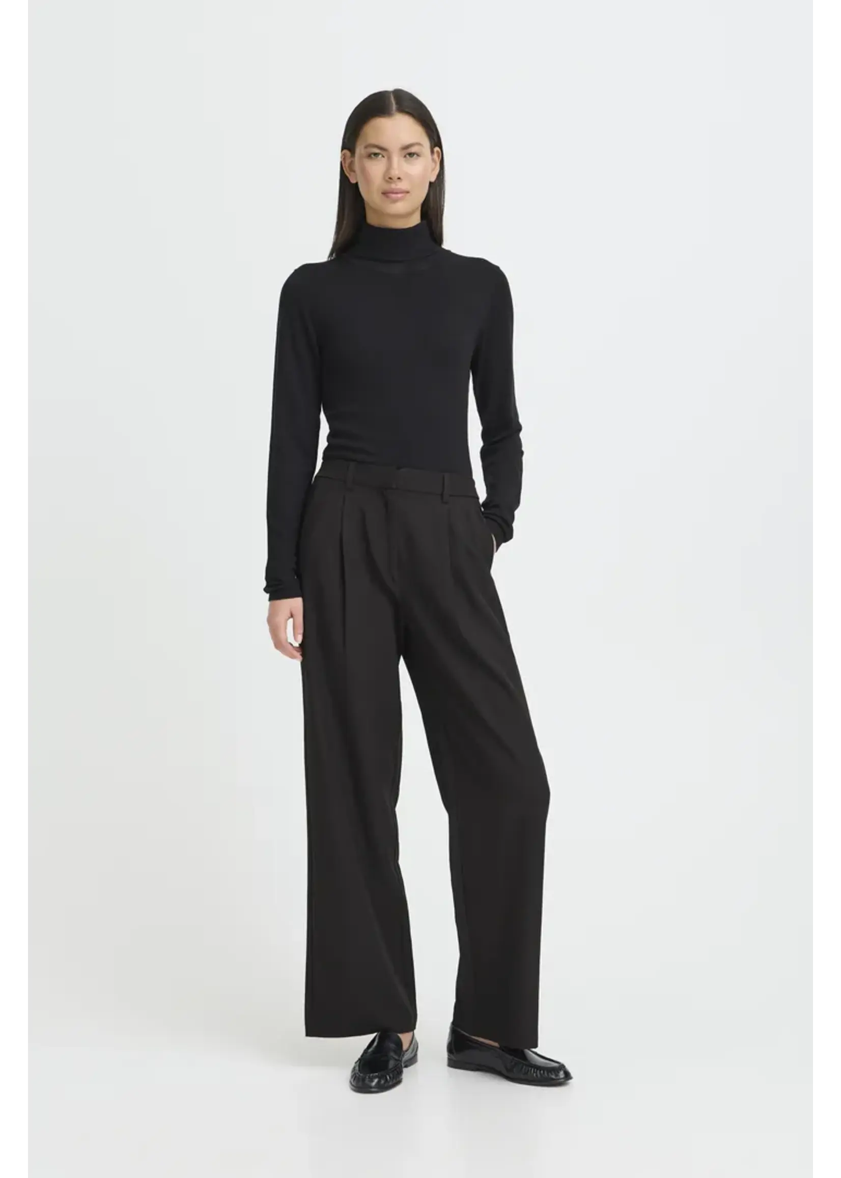 ICHI ICHI IHFava Wide Trousers - Black