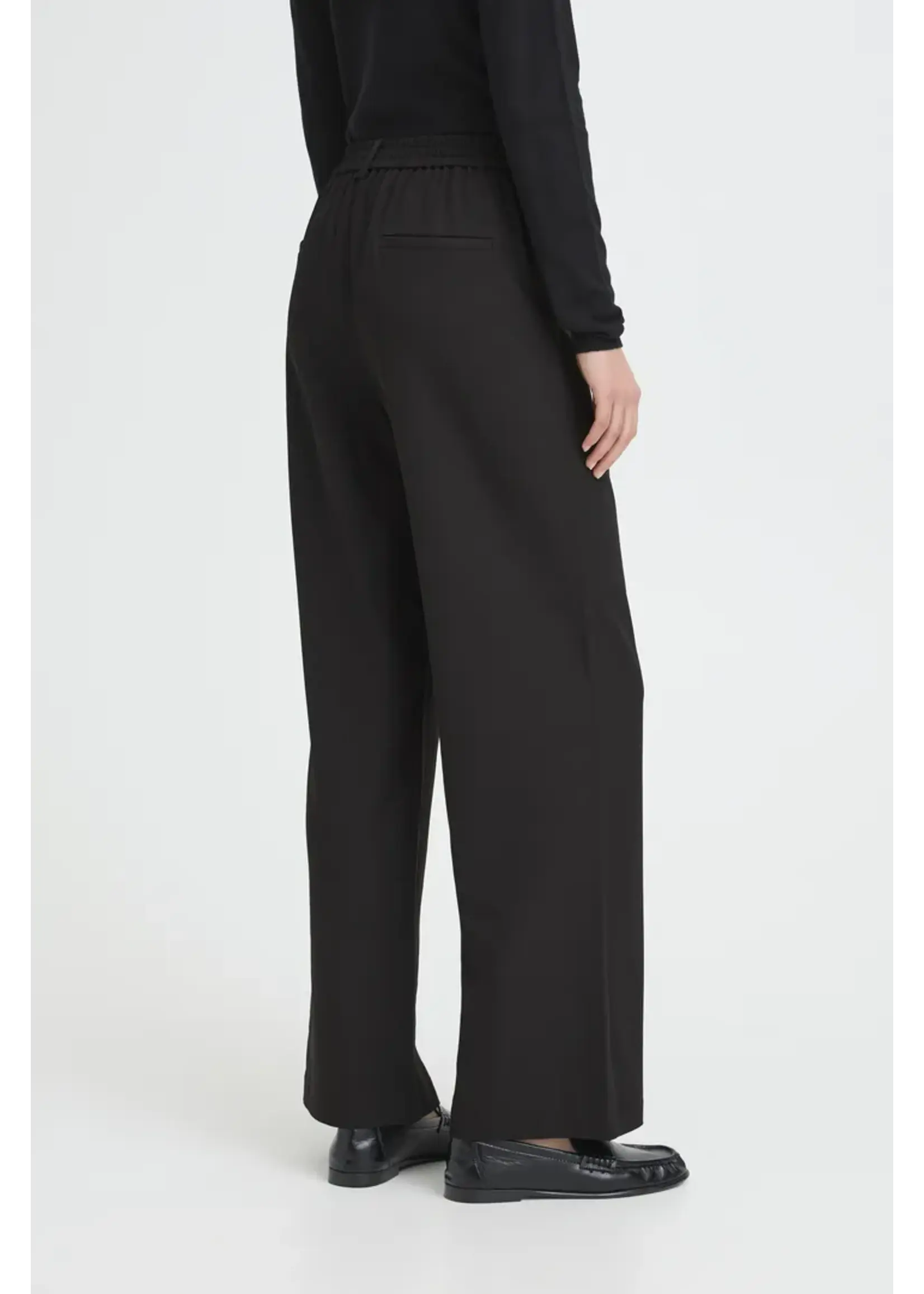 ICHI ICHI IHFava Wide Trousers - Black
