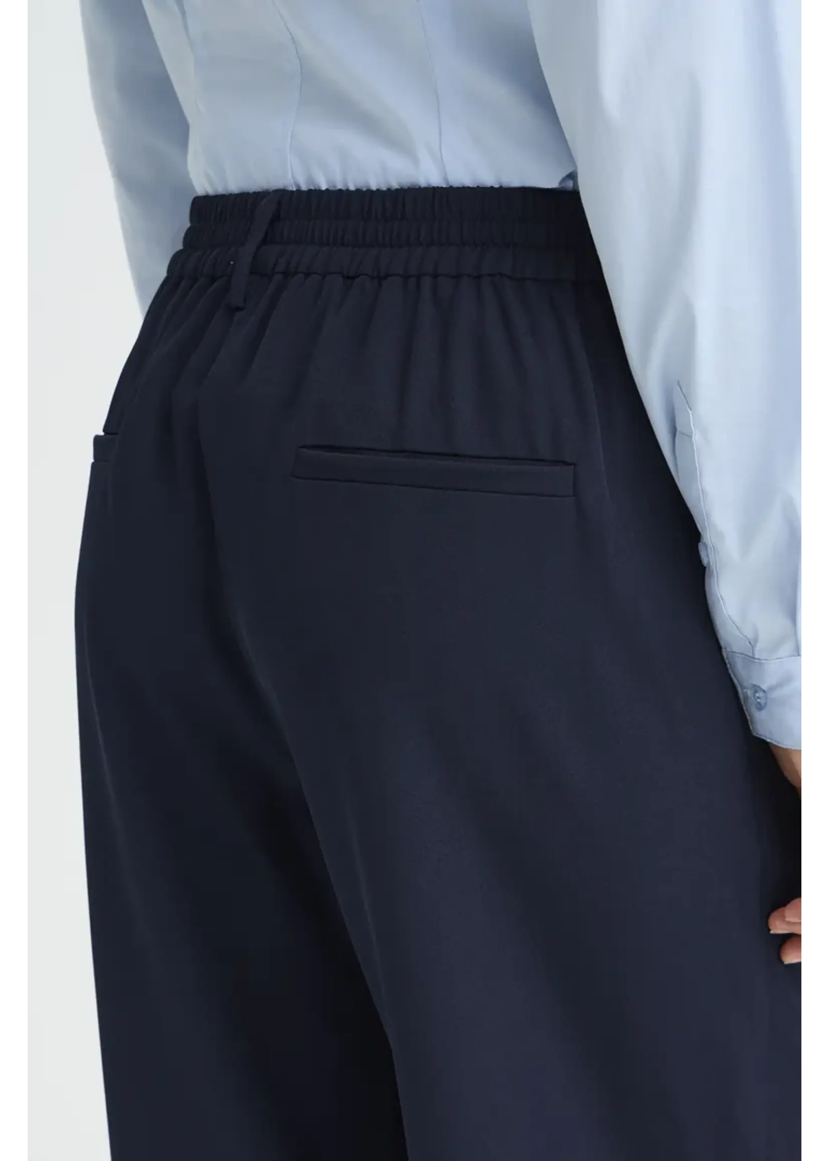 ICHI ICHI Pantalon Large IHFava - Dark Navy