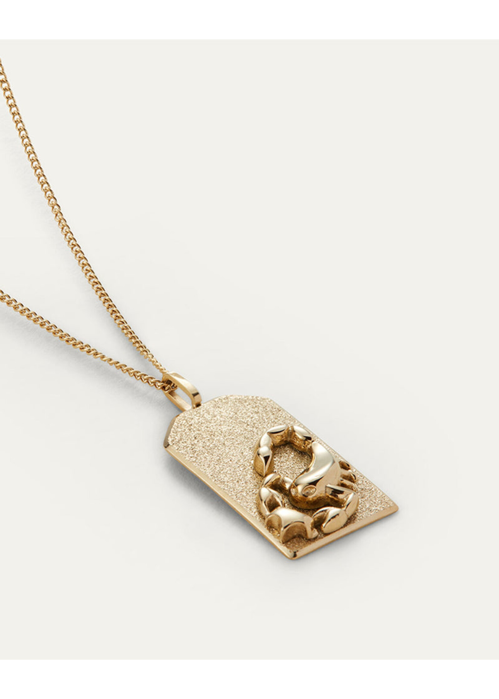 Jenny Bird Zodiac Pendant Necklace (Scorpio) - Gold