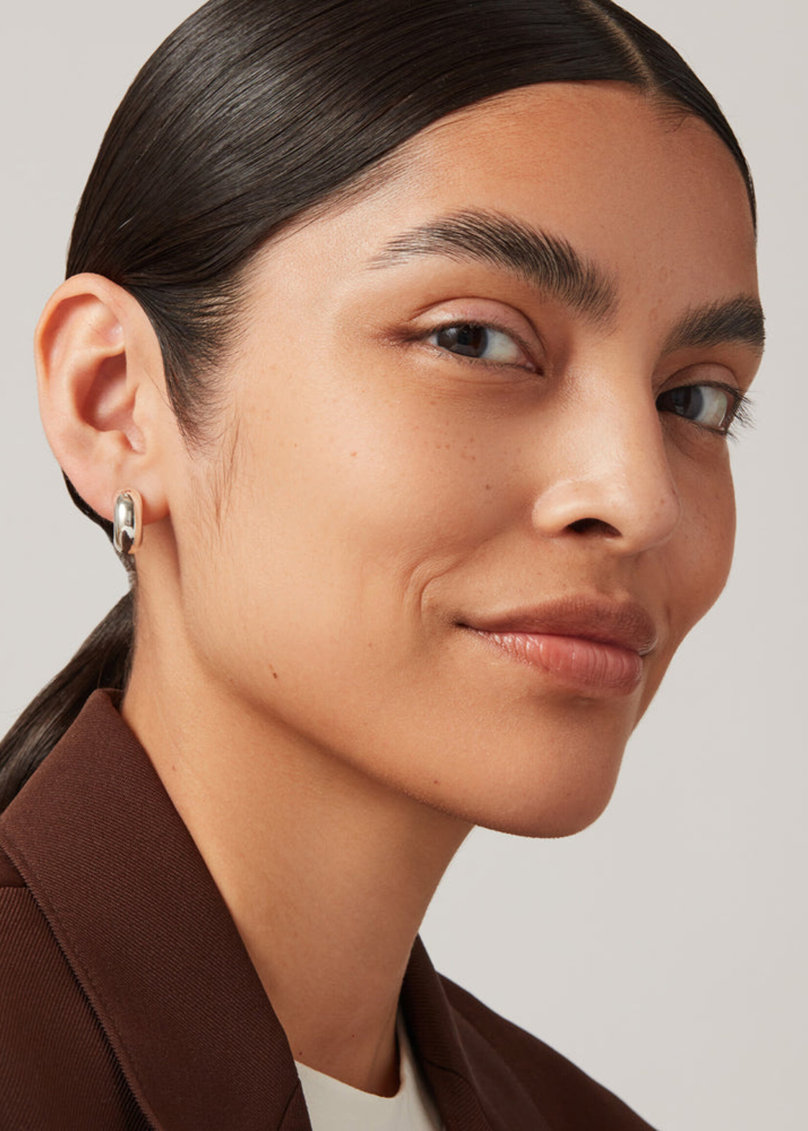 Jenny Bird Tome Hoops (Small) - Silver