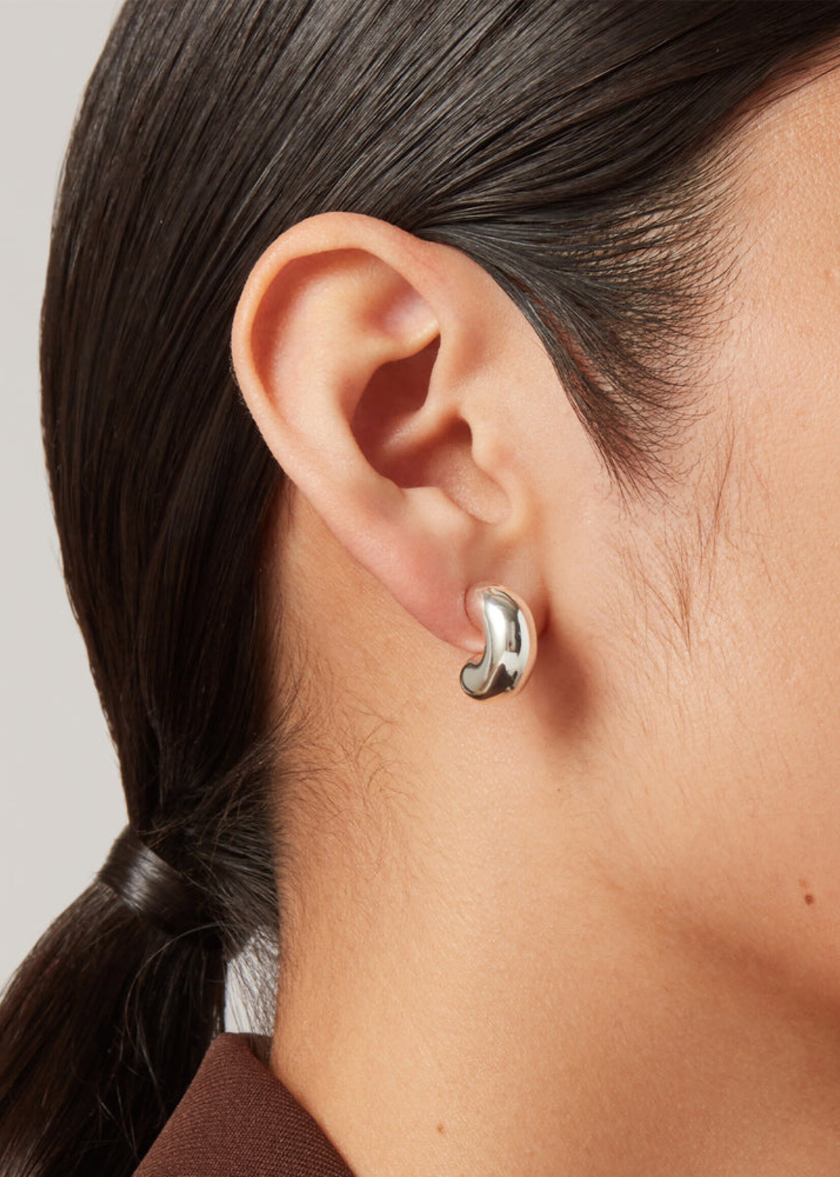 Jenny Bird Tome Hoops (Small) - Silver