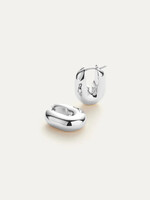 Jenny Bird Puffy U-Link Earrings - Silver