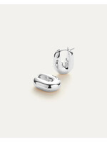 Jenny Bird Puffy U-Link Earrings - Silver