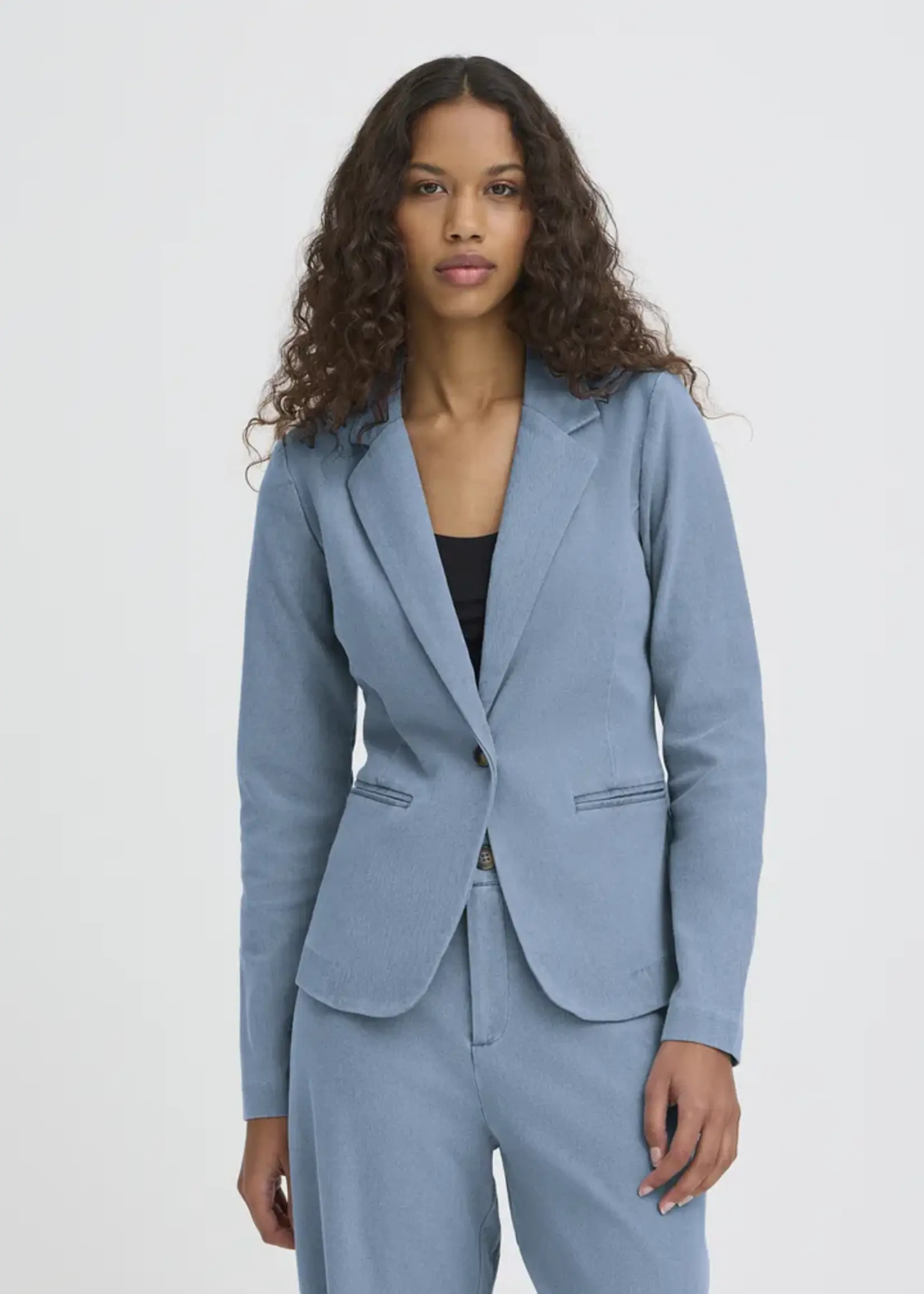 ICHI ICHI Blazer En Denim IHKate - Light Blue