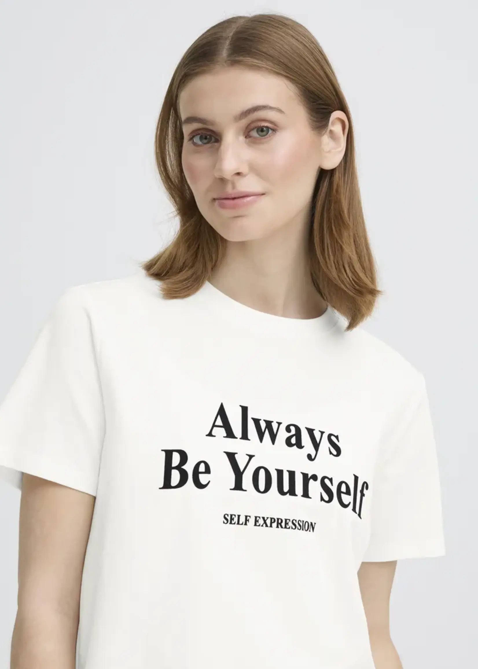 ICHI ICHI IHRubby T-Shirt - Cloud Dancer