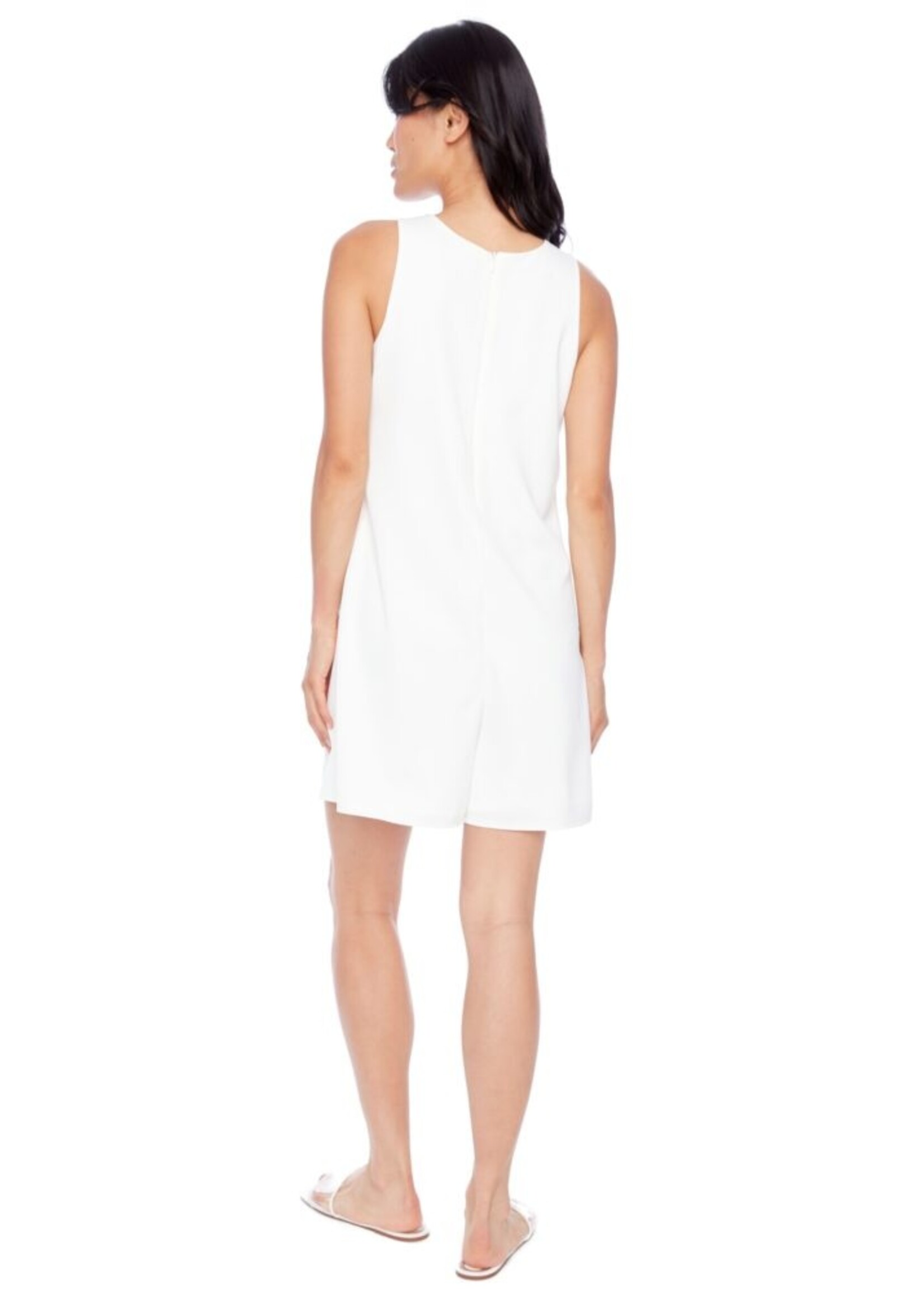 I love Tyler Madison Tyler Madison Sabrina Solid Satin Dress - Perle