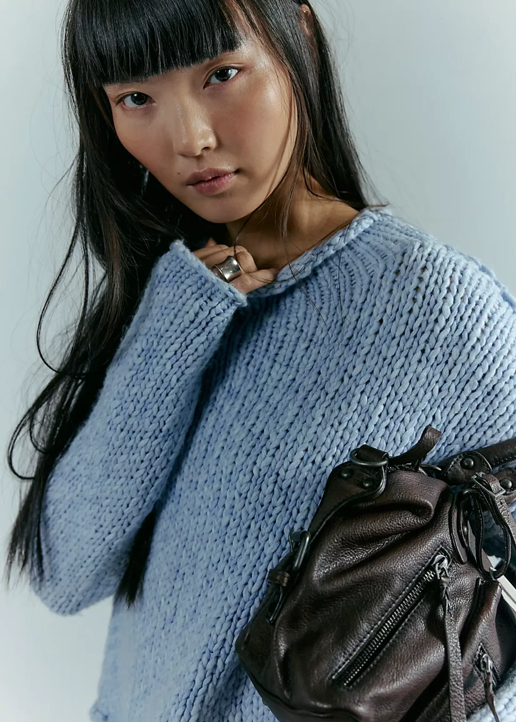 Free People Free People Opal Sweater - Cashmere Blue