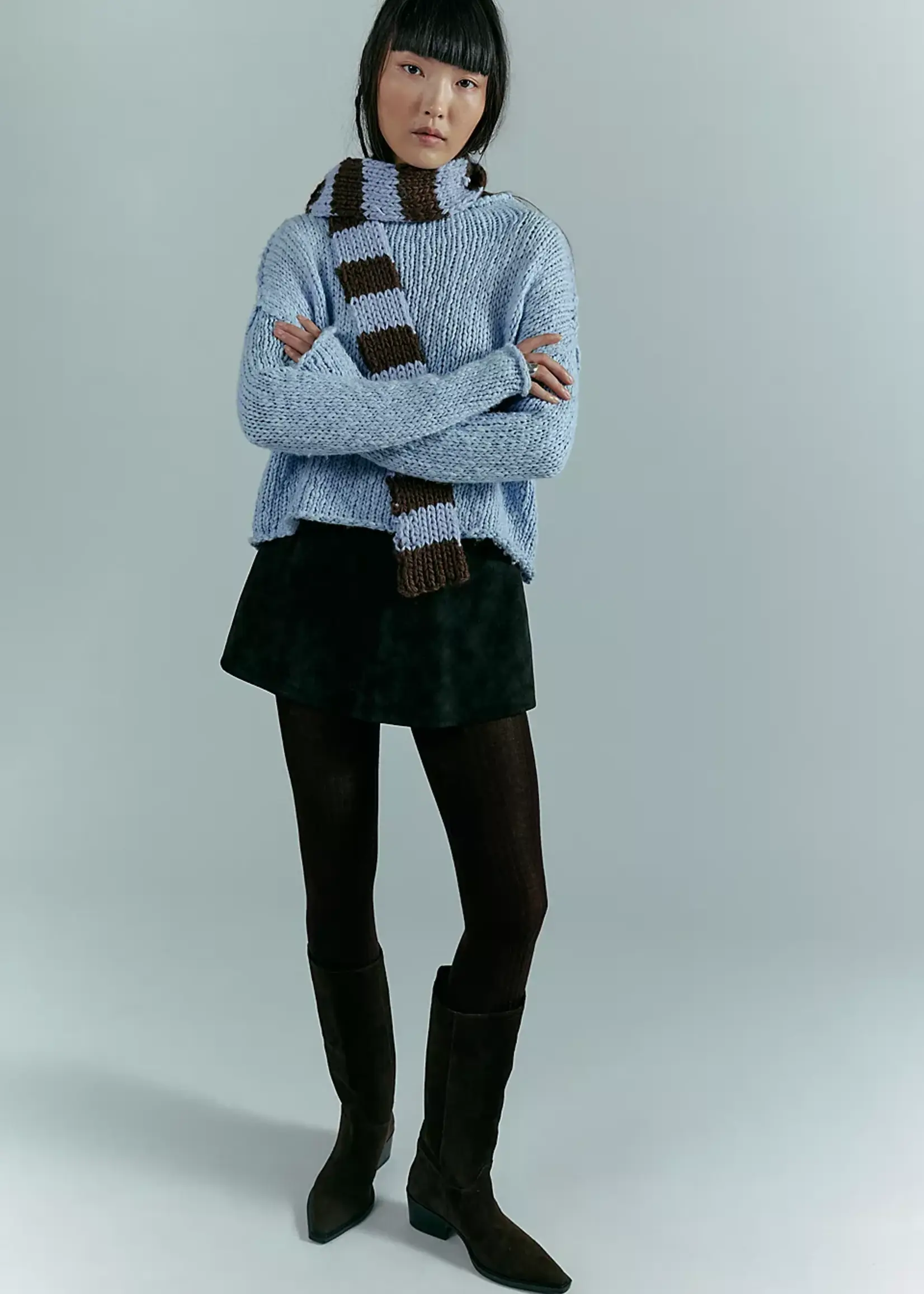 Free People Free People Opal Sweater - Cashmere Blue