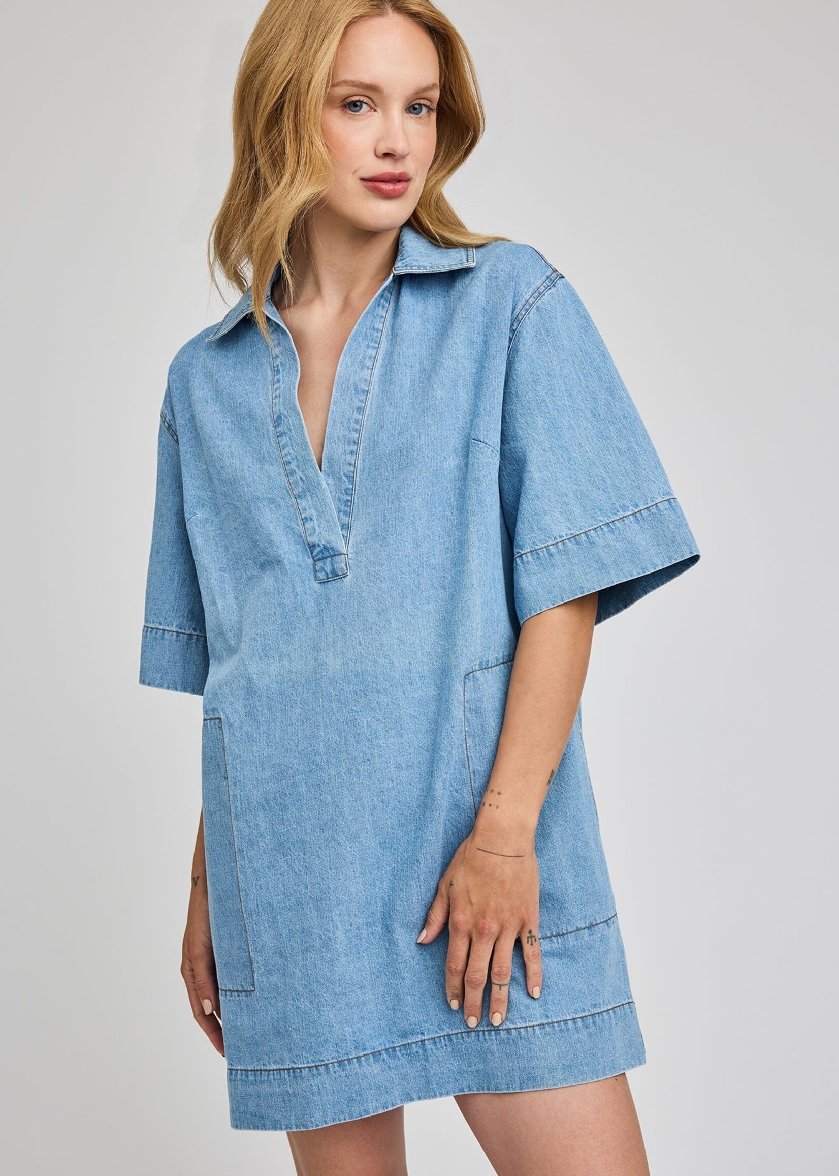 Gentle Fawn Robe Courte Evelina - Light Wash