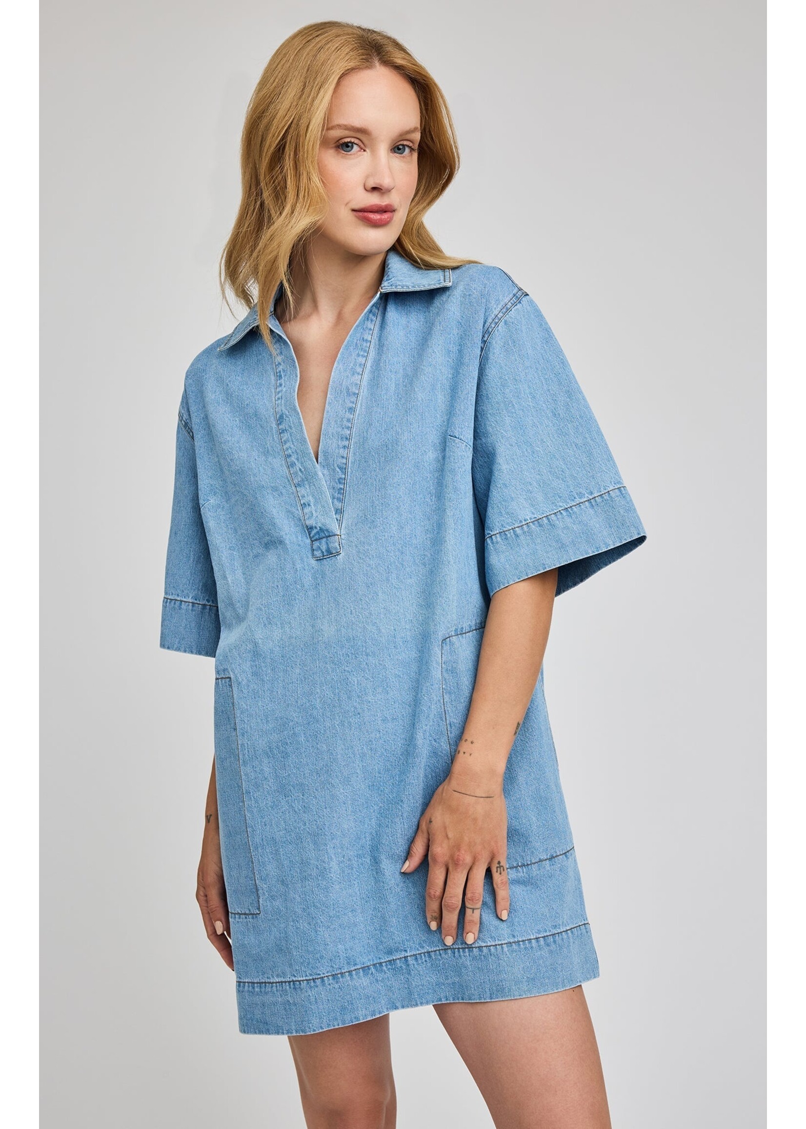 Gentle Fawn Robe Courte Evelina - Light Wash