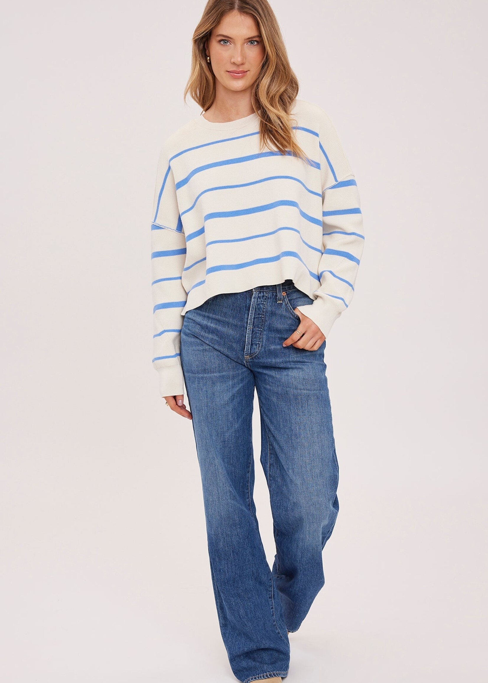 Gentle Fawn Echo Pullover - Sky Stripe