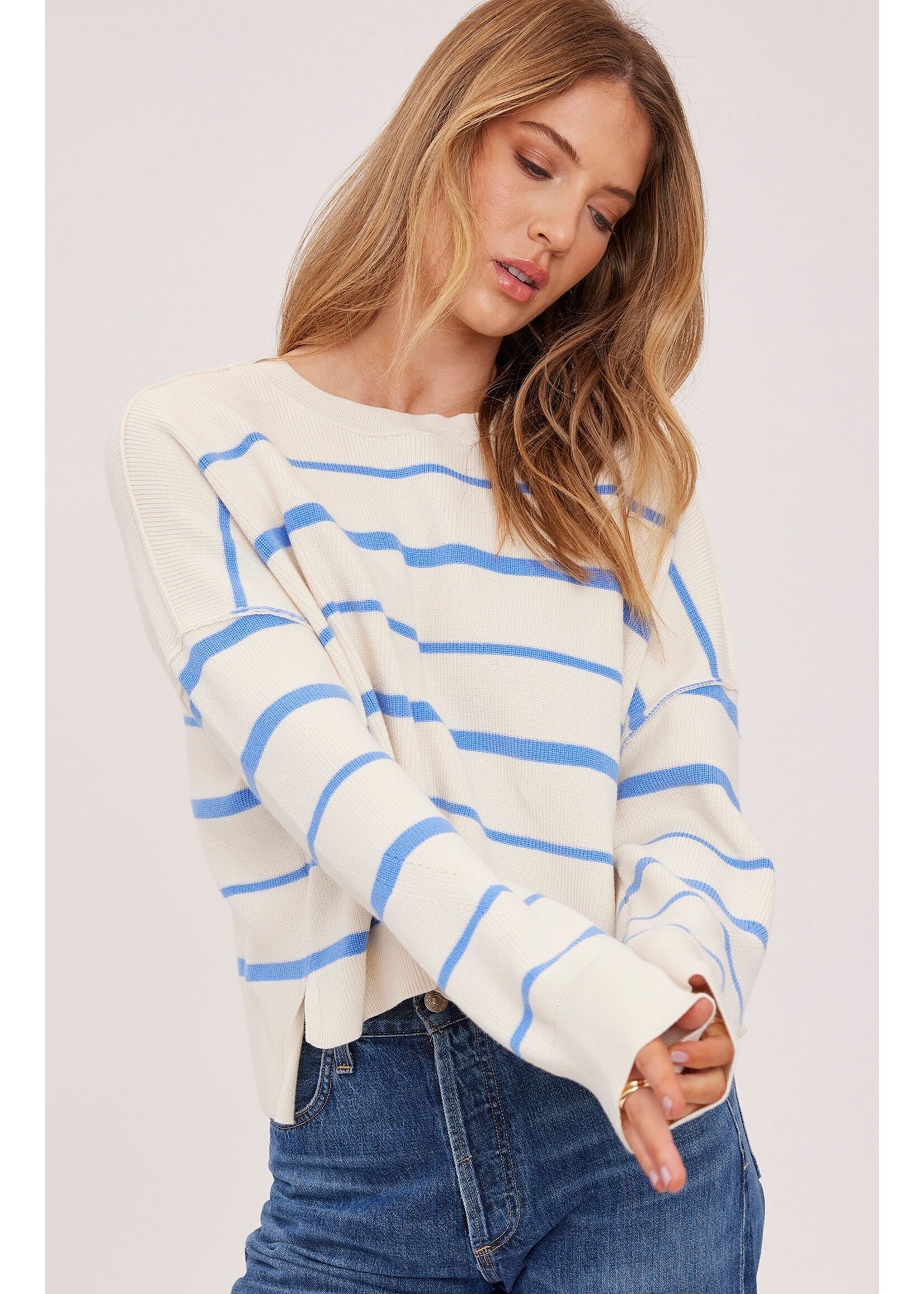 Gentle Fawn Echo Pullover - Sky Stripe