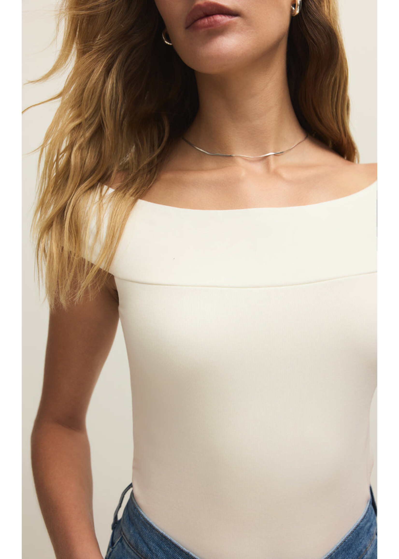 Z-Supply Z-Supply Off Shoulder Top - Cloud