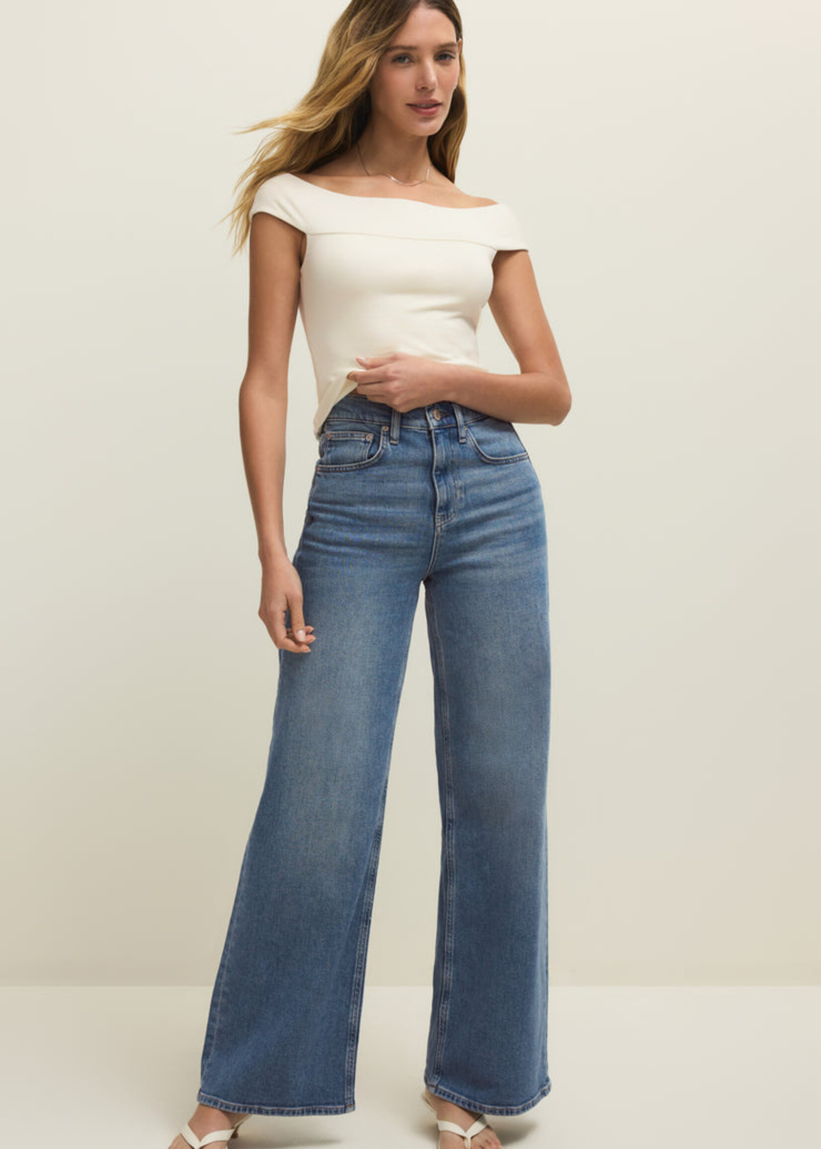 Z-Supply Z-Supply Off Shoulder Top - Cloud