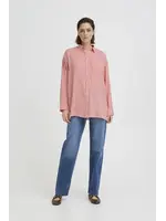 ICHI ICHI Chemise IHEstra - Birch W Teaberry Stripe