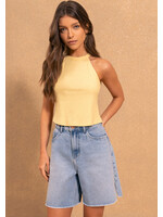 Lez A Lez Lez A Lez Short Tank Top - Amarelo Sensation