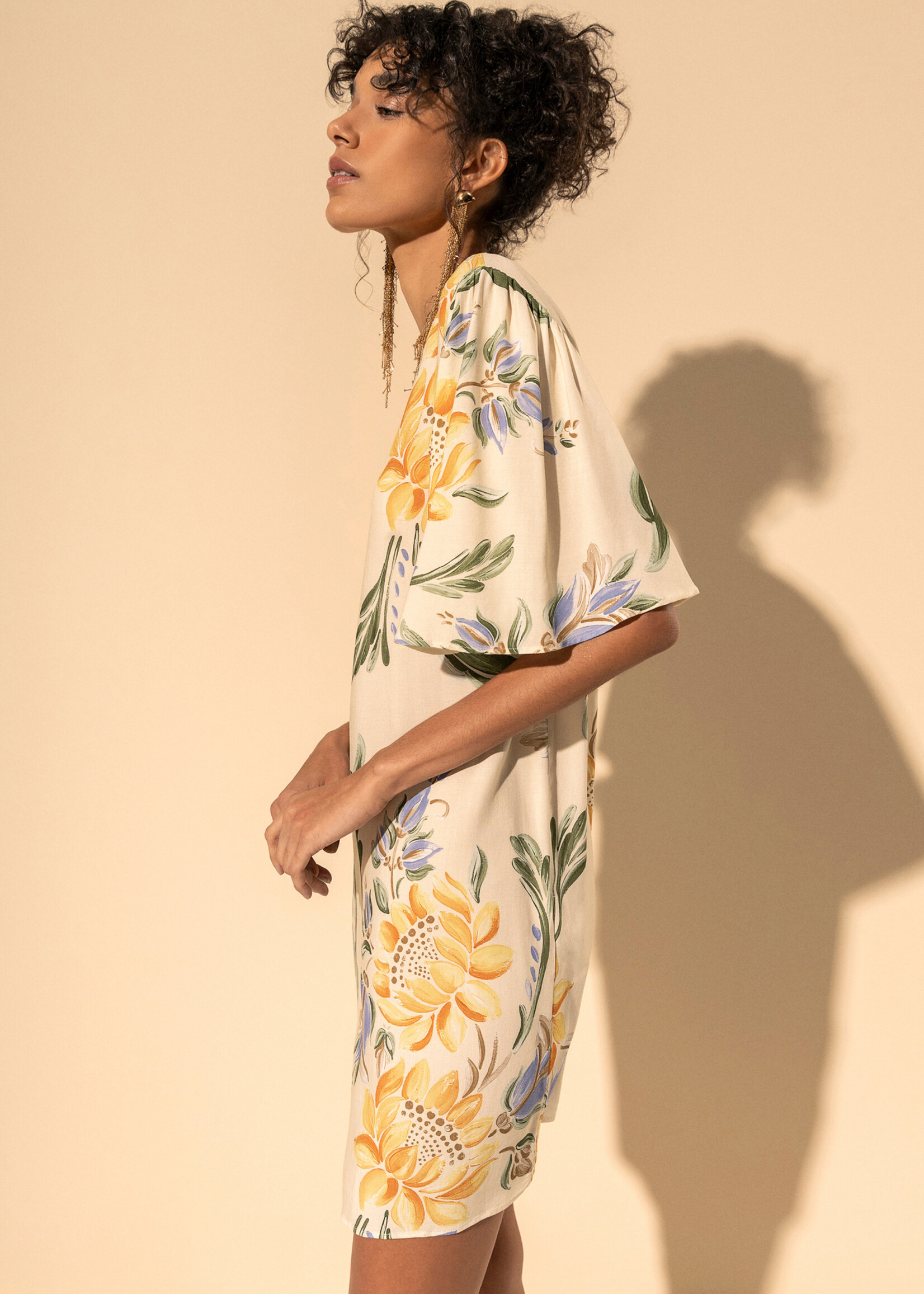 Lez A Lez Lez A Lez Short Printed Dress - Sunflower Amarelo