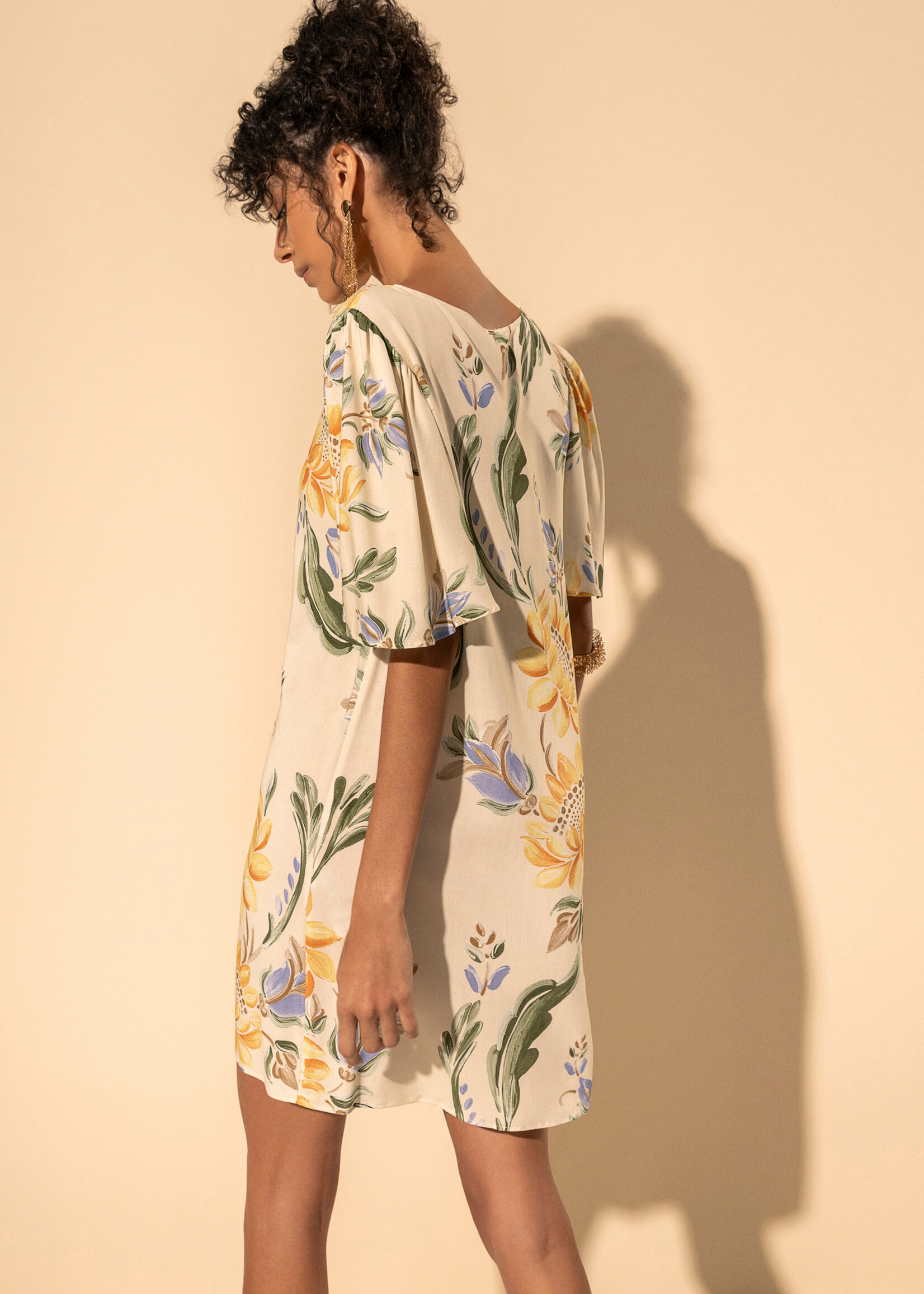 Lez A Lez Lez A Lez Robe Courte Imprimée - Sunflower Amarelo