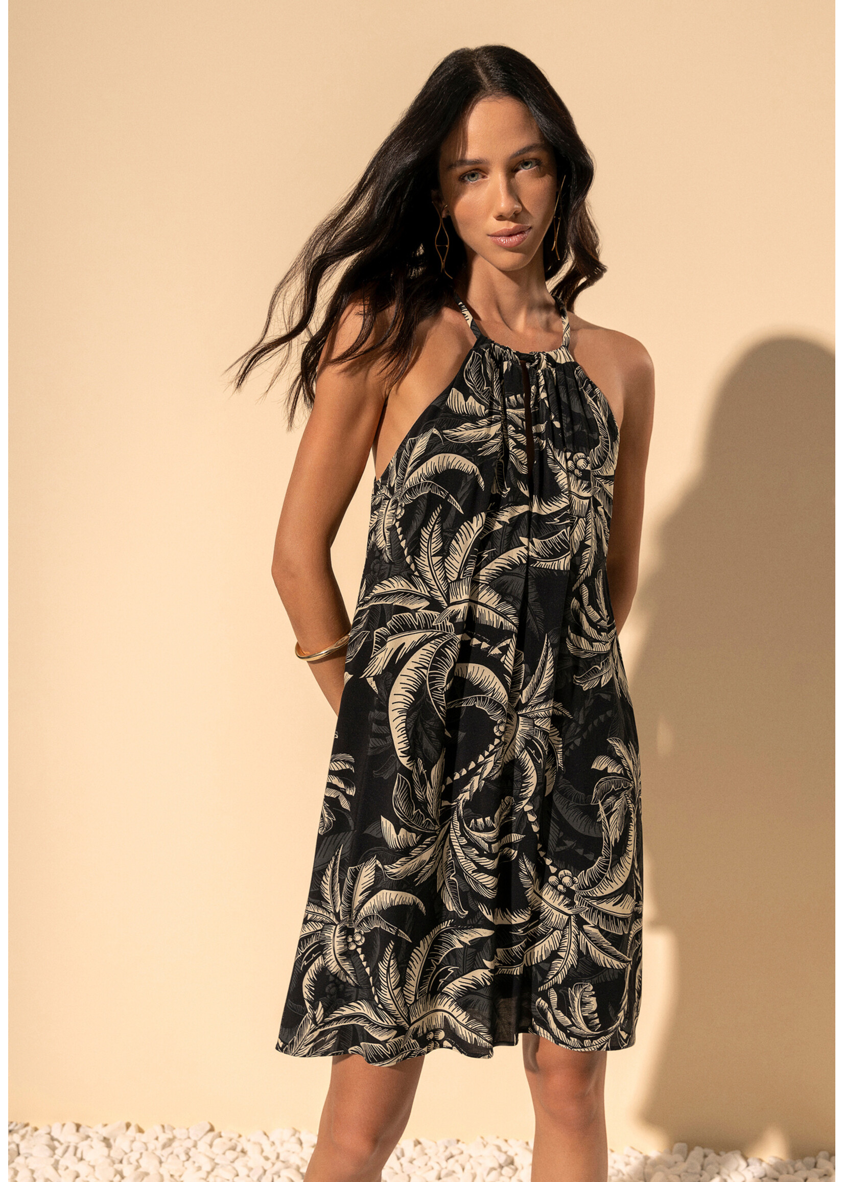 Lez A Lez Lez A Lez Robe Courte Imprimée - Coqueiro Preto