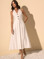 Lez A Lez Lez A Lez Side Zipper Evasive Dress - Branco Off White