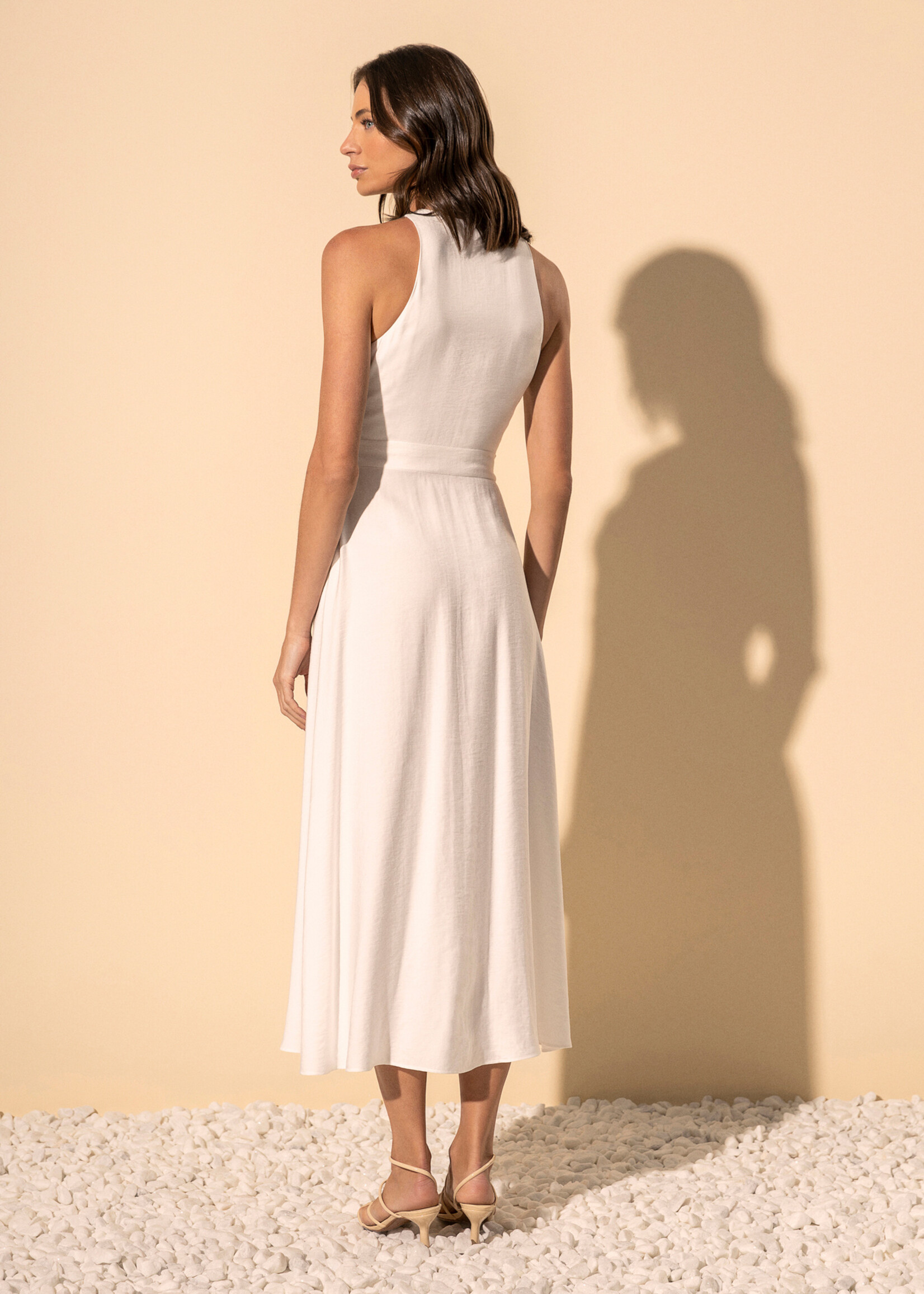 Lez A Lez Lez A Lez Side Zipper Evasive Dress - Branco Off White