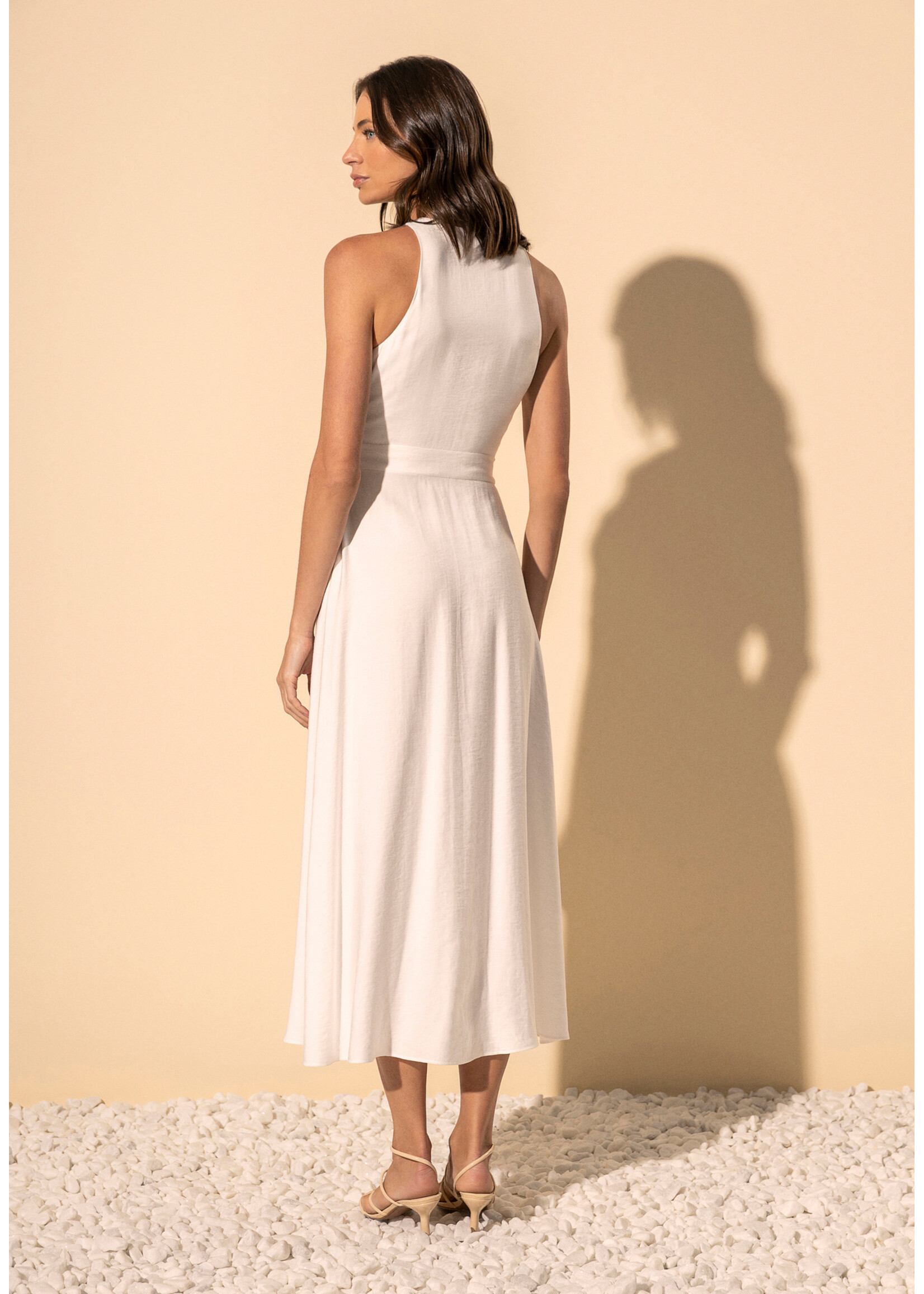 Lez A Lez Lez A Lez Side Zipper Evasive Dress - Branco Off White