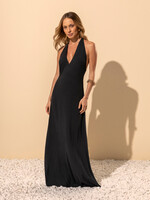 Lez A Lez Lez A Lez Long V-Neck Dress - Preto Reativo