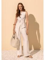 Lez A Lez Lez A Lez Gilet À Boutons Différenciés - Branco Off White