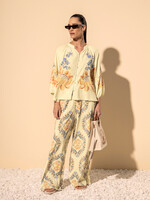 Lez A Lez Lez A Lez Pantalon Imprimé Taille Haute - Bege Alhambra