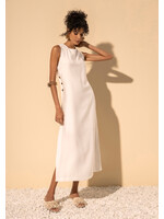 Lez A Lez Lez A Lez Tea Dress W/ Side Buttons - Branco Off White