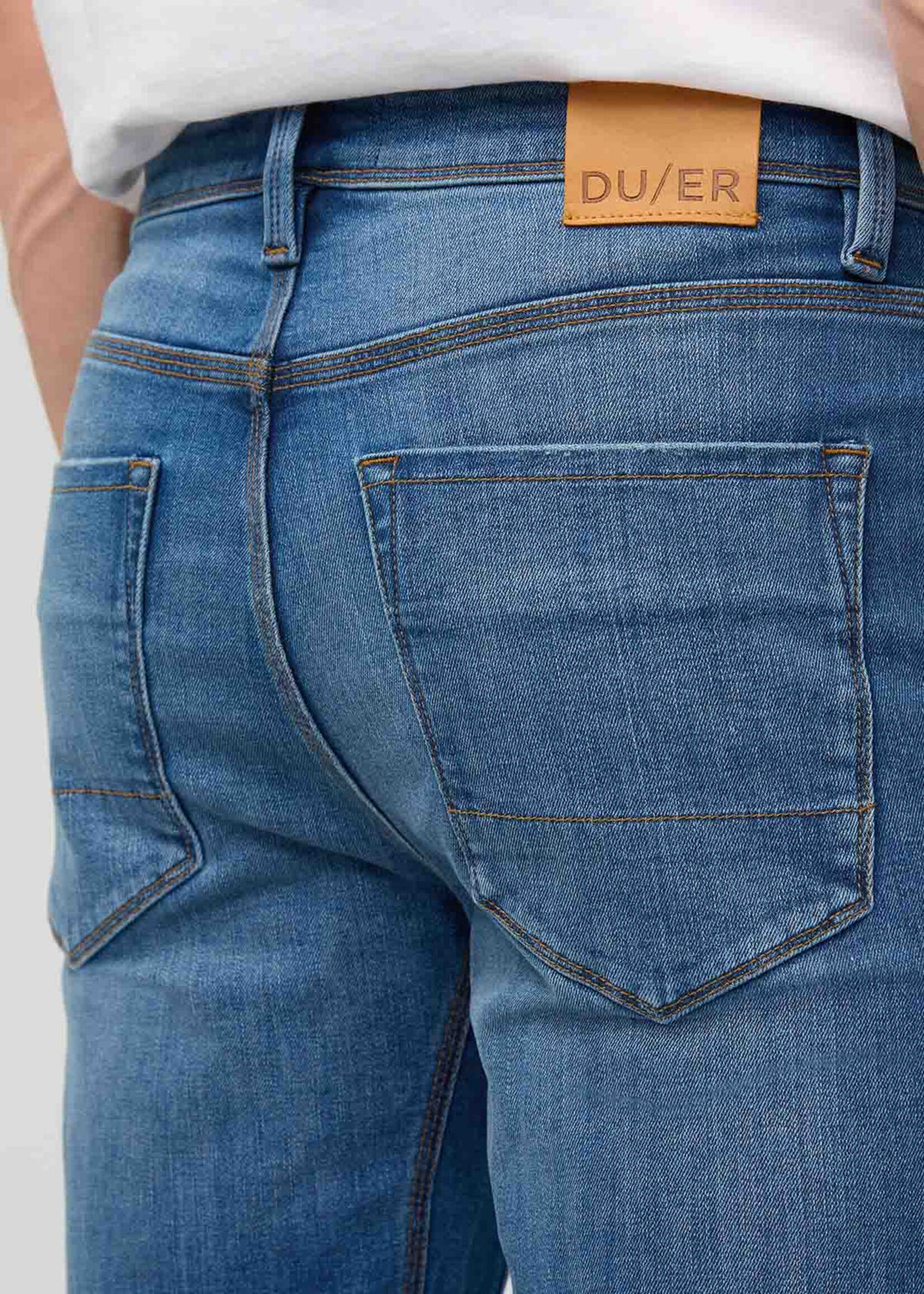DU/ER DU/ER Denim Performance + Droit - Alpine Indigo
