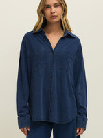 Z-Supply Z-Supply Reese Jersey Denim Button Up - Indigo