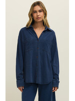 Z-Supply Z-Supply Reese Jersey Denim Button Up - Indigo