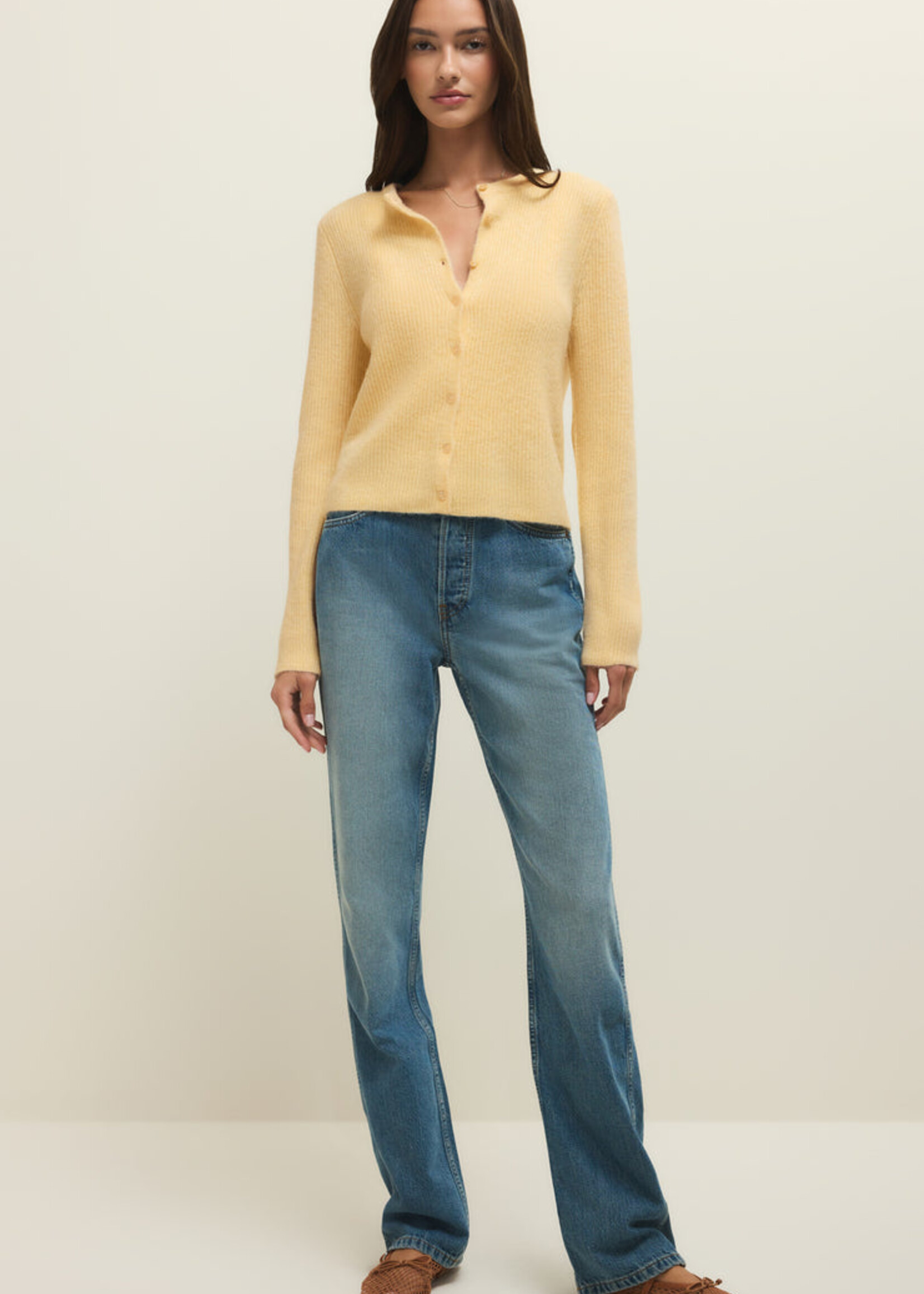 Z-Supply Z-Supply Medina Rib Cardigan - Custard