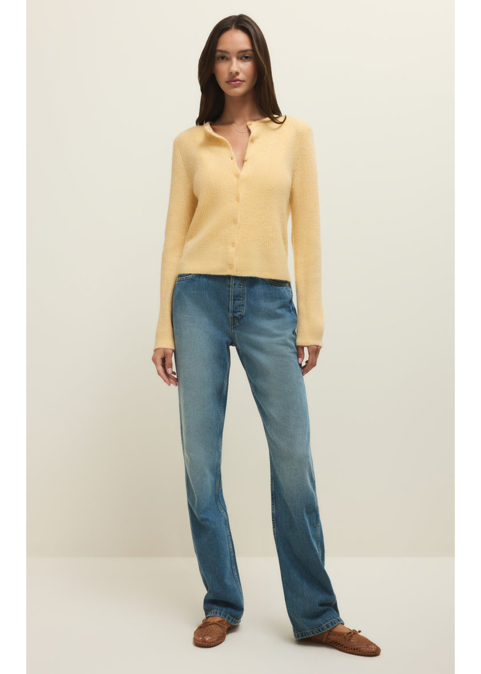 Z-Supply Z-Supply Medina Rib Cardigan - Custard