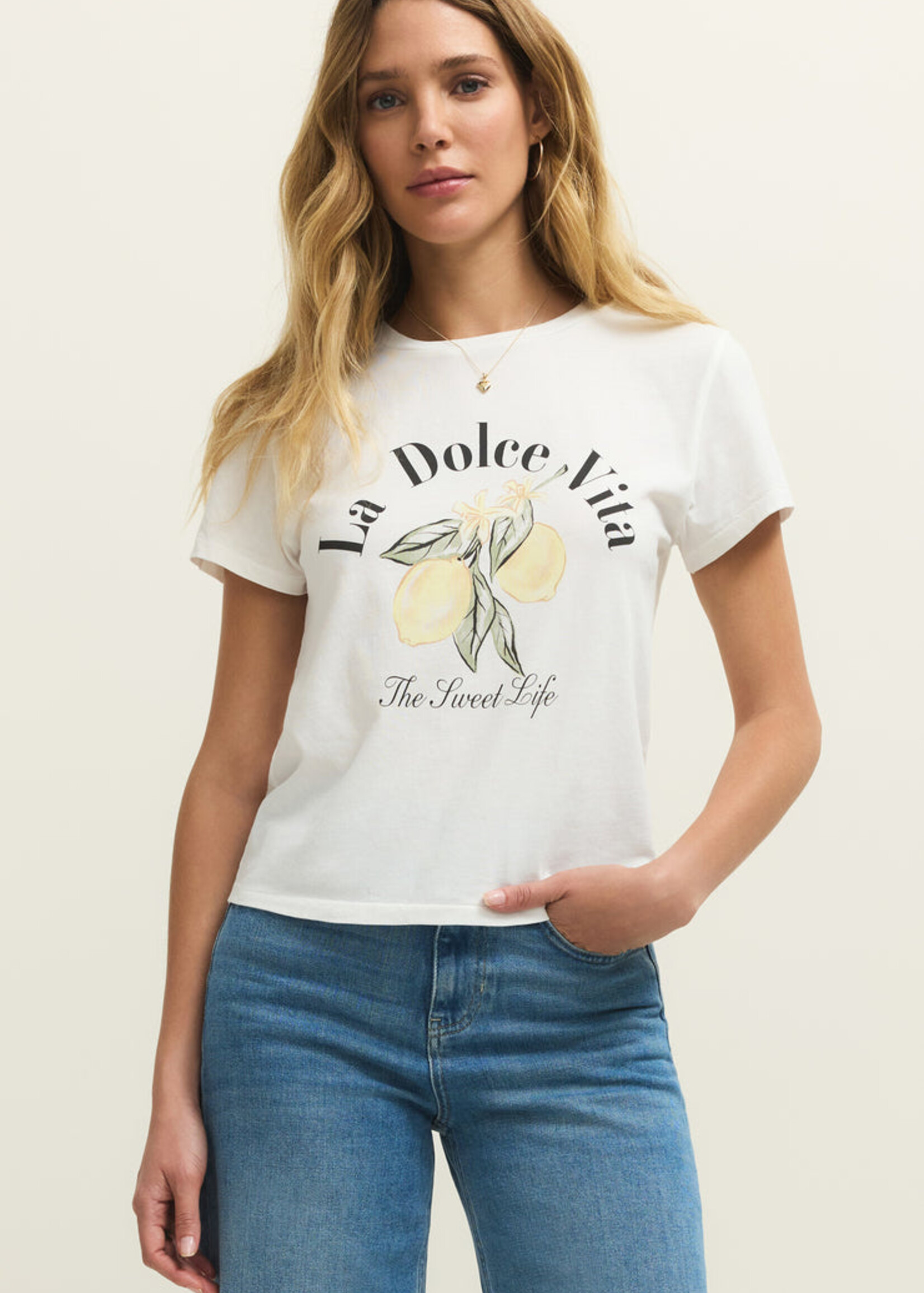 Z-Supply Z-Supply T-Shirt Dolce Tourist - Sea Salt