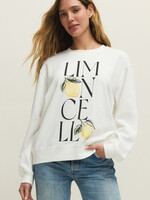 Z-Supply Z-Supply Sweat-Shirt Boyfriend Limon - Sea Salt