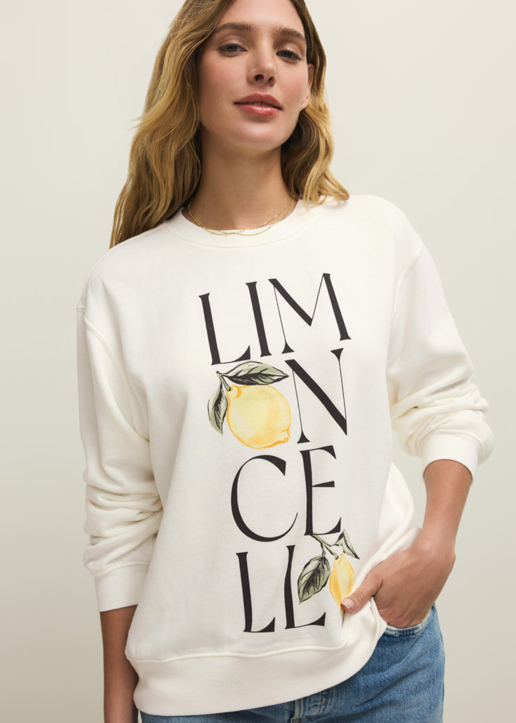 Z-Supply Z-Supply Limon Boyfriend Sweatshirt - Sea Salt
