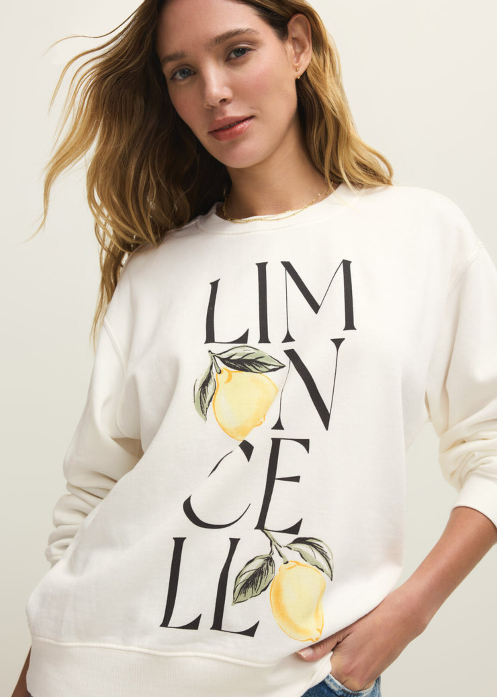 Z-Supply Z-Supply Limon Boyfriend Sweatshirt - Sea Salt