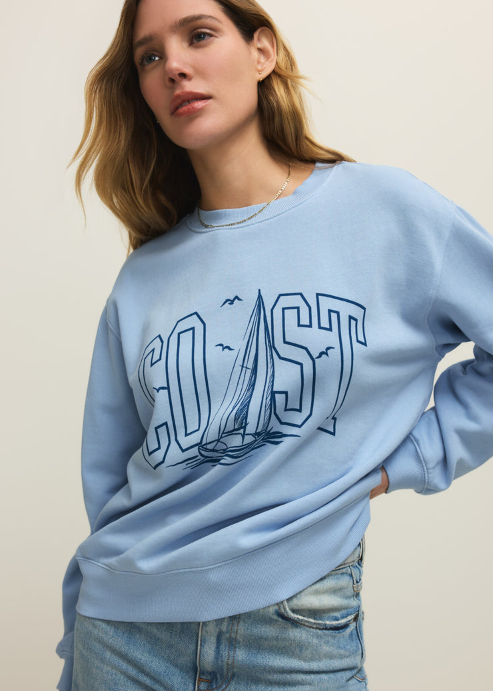 Z-Supply Z-Supply Sweat-Shirt Boyfriend Coast - Coast