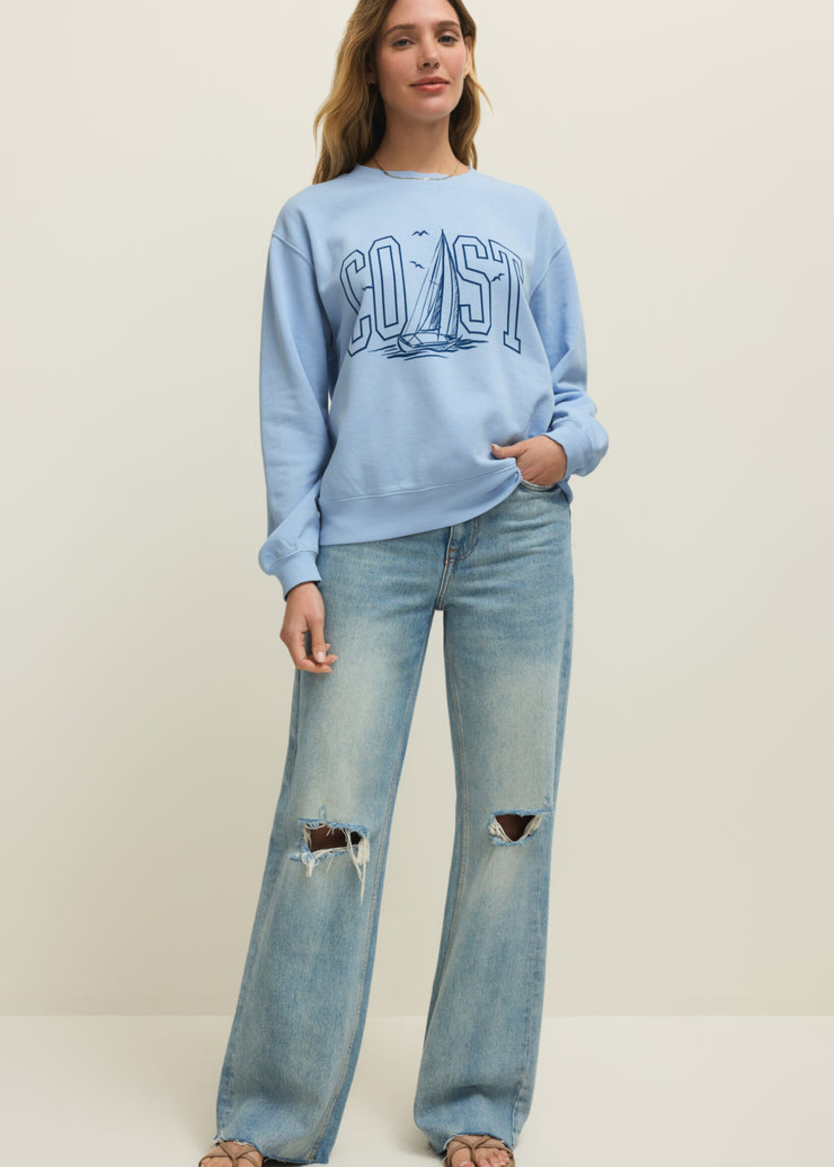 Z-Supply Z-Supply Coast Boyfriend Sweatshirt - Coast