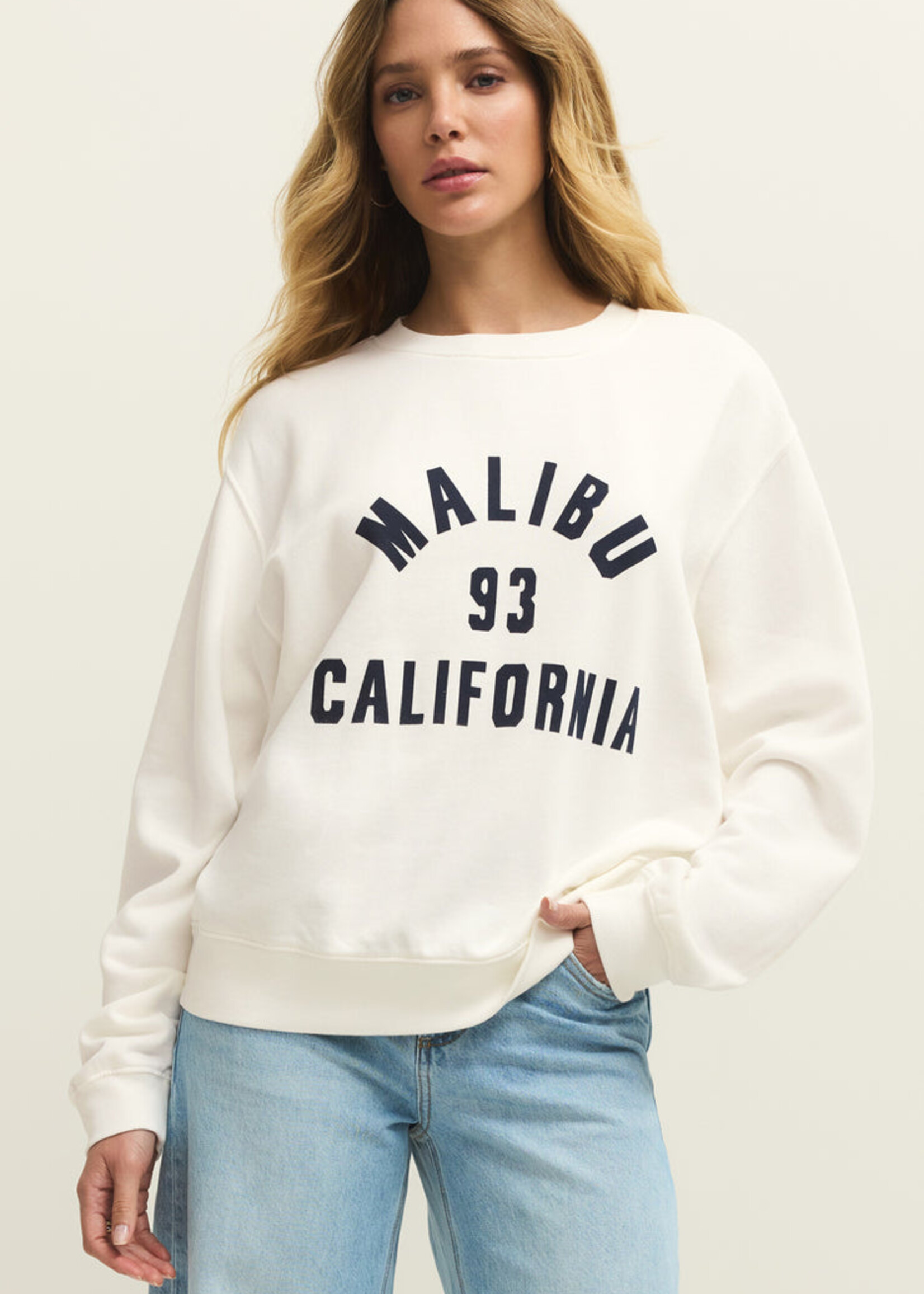 Z-Supply Z-Supply Malibu Boyfriend Sweatshirt - Sea Salt