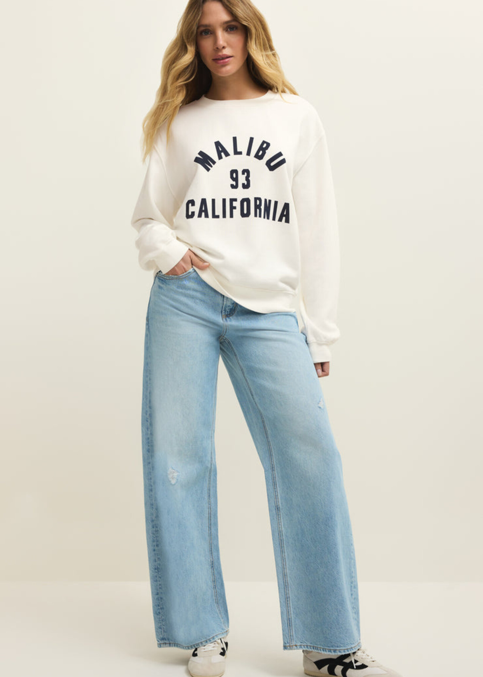 Z-Supply Z-Supply Malibu Boyfriend Sweatshirt - Sea Salt