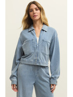 Z-Supply Z-Supply Veste En Denim Heritage Knit - Ocean Air Indigo